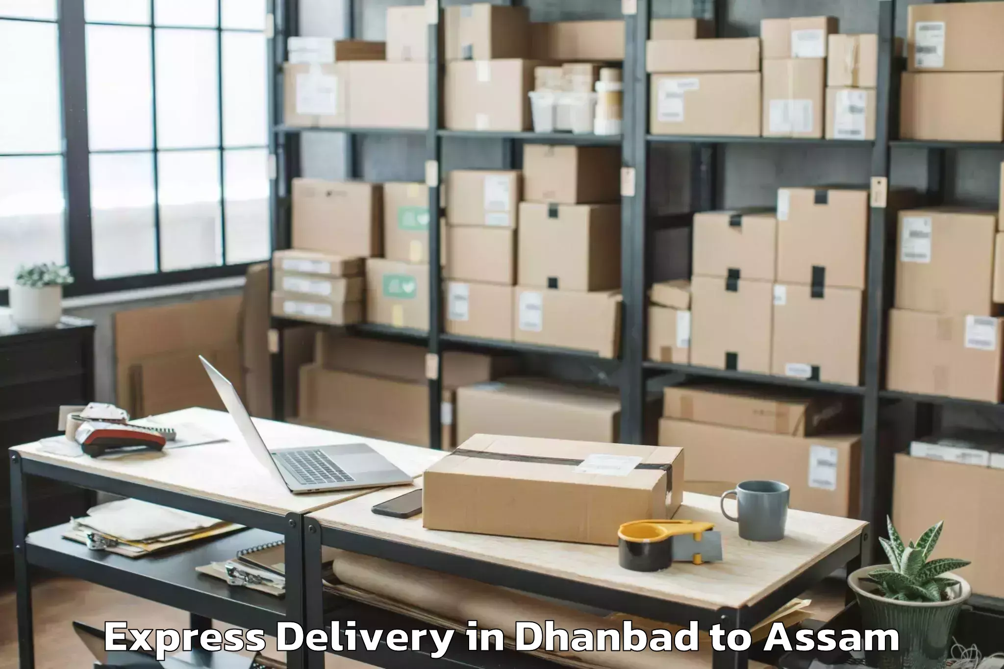 Book Your Dhanbad to Numaligarh Express Delivery Today